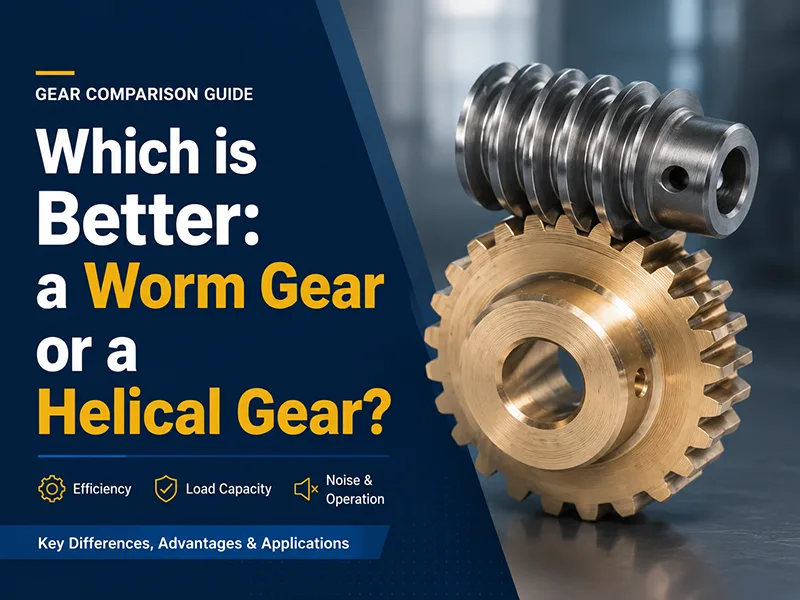 Which is better: a worm gear or a helical gear?