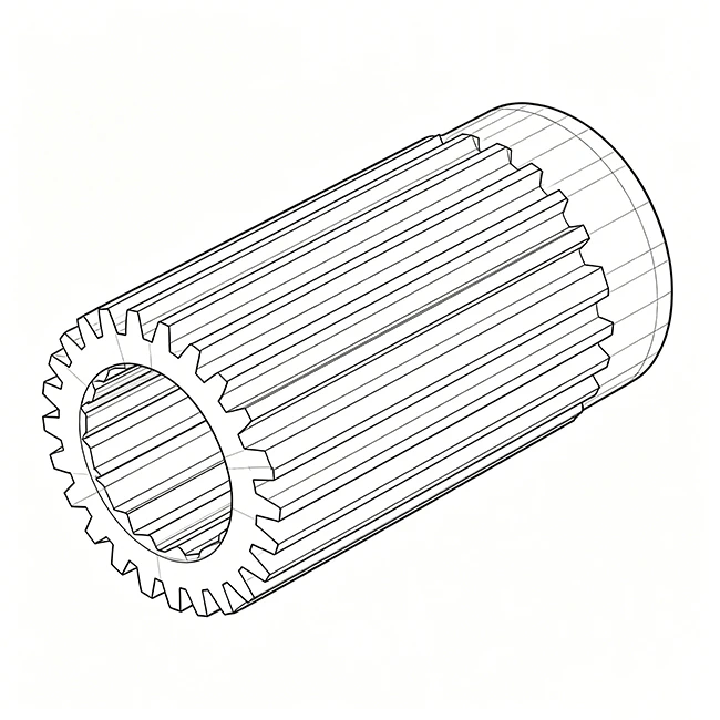 Parallel-Key-(Straight)-Spline-Shafts