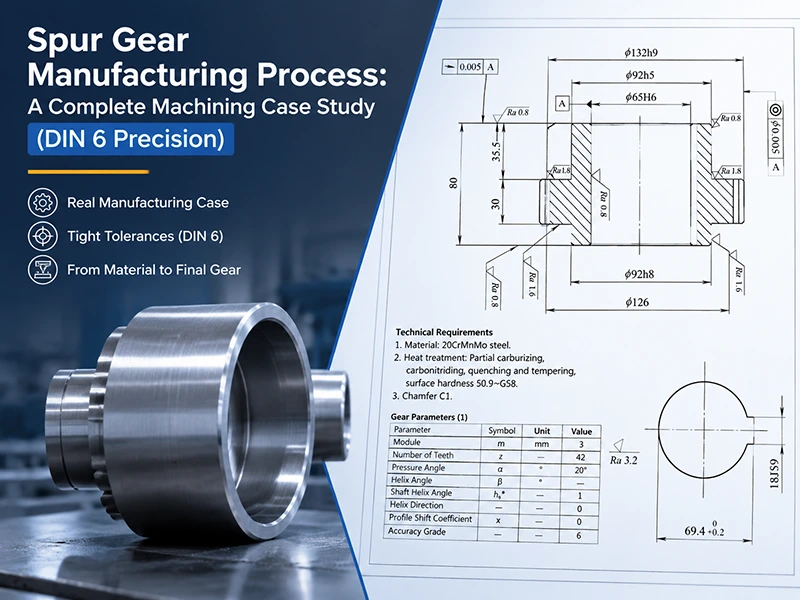 Spur Gear Manufacturing Process: A Complete Machining Case Study (DIN 6 Precision)