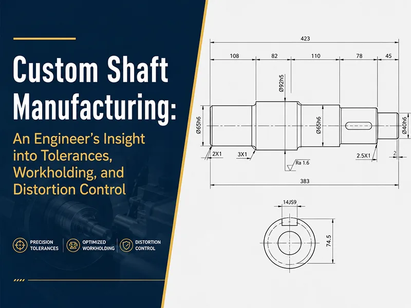 Custom Shaft Manufacturing: An Engineer’s Insight into Tolerances, Workholding, and Distortion Control