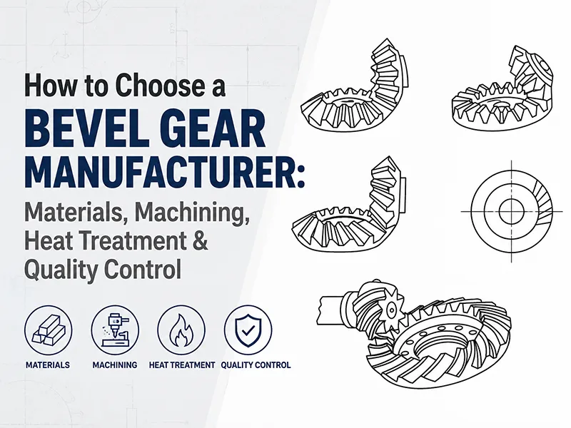 How to Choose a Bevel Gear Manufacturer: Materials, Machining, Heat Treatment & Quality Control