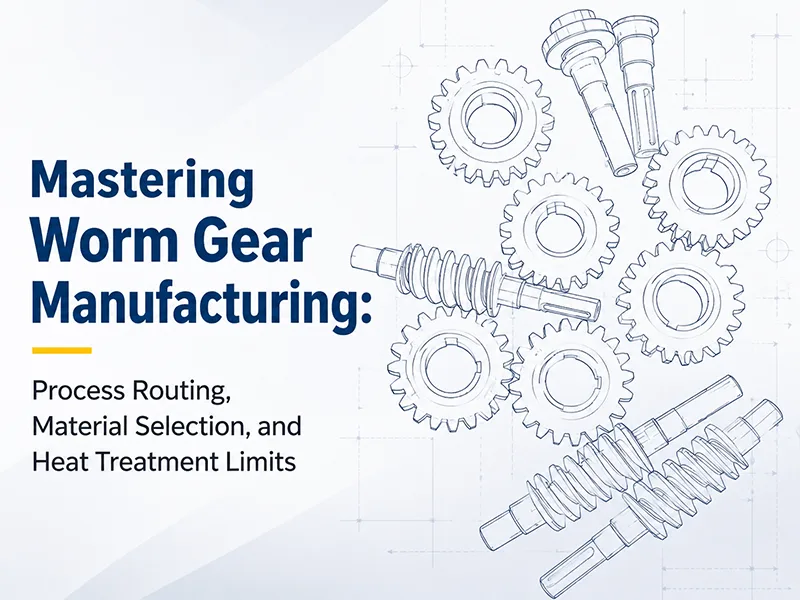 Mastering Worm Gear Manufacturing: Process Routing, Material Selection, and Heat Treatment Limits
