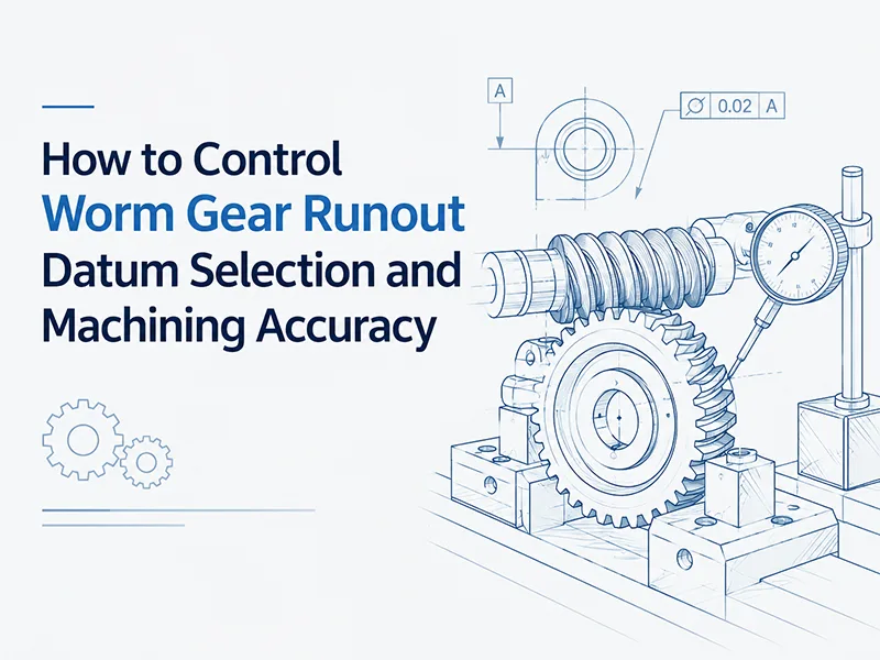 How to Control Worm Gear Runout Datum Selection and Machining Accuracy