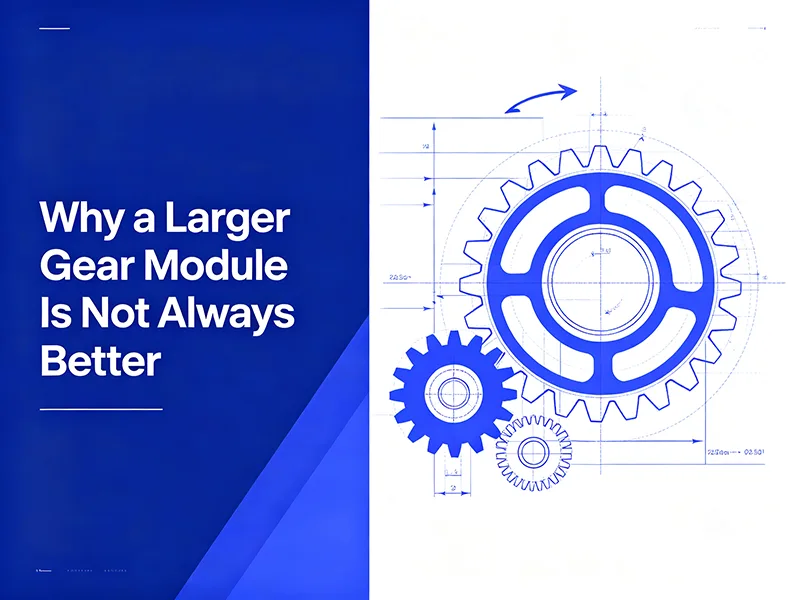 Why a Larger Gear Module Is Not Always Better