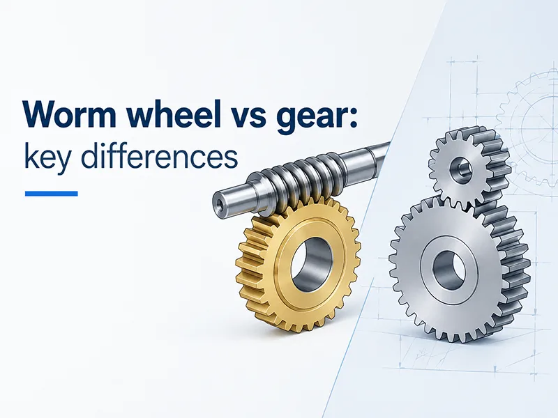 Worm wheel vs gear: key differences