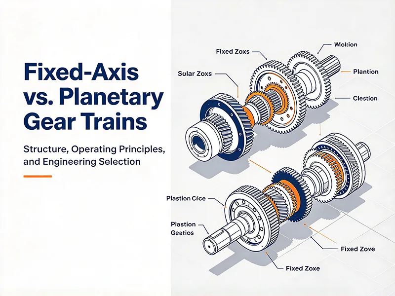 Fixed-Axis vs. Planetary Gear Trains: Structure, Operating Principles, and Engineering Selection